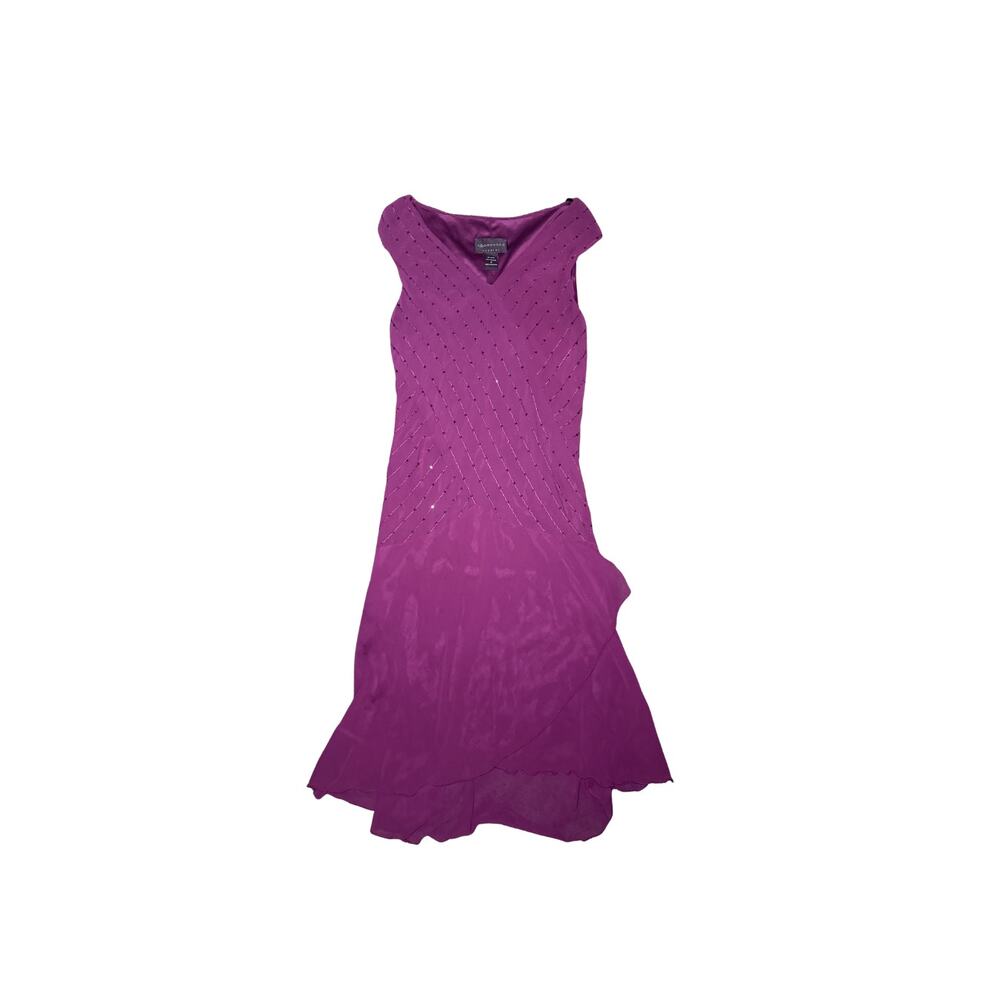y2k purple sequin dress